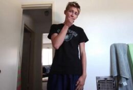 18 Years Old Cute Twink Show His Cock